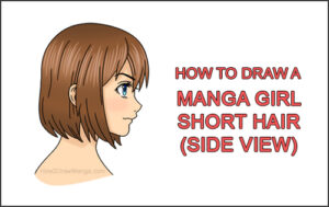 How to Draw Manga Girl Short Hair Side View Anime Chibi Kawaii Thumbnail