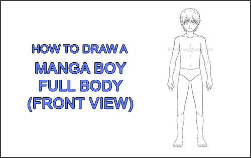 How to Draw a Manga Boy in School Uniform (Front View) || Step-by-Step ...
